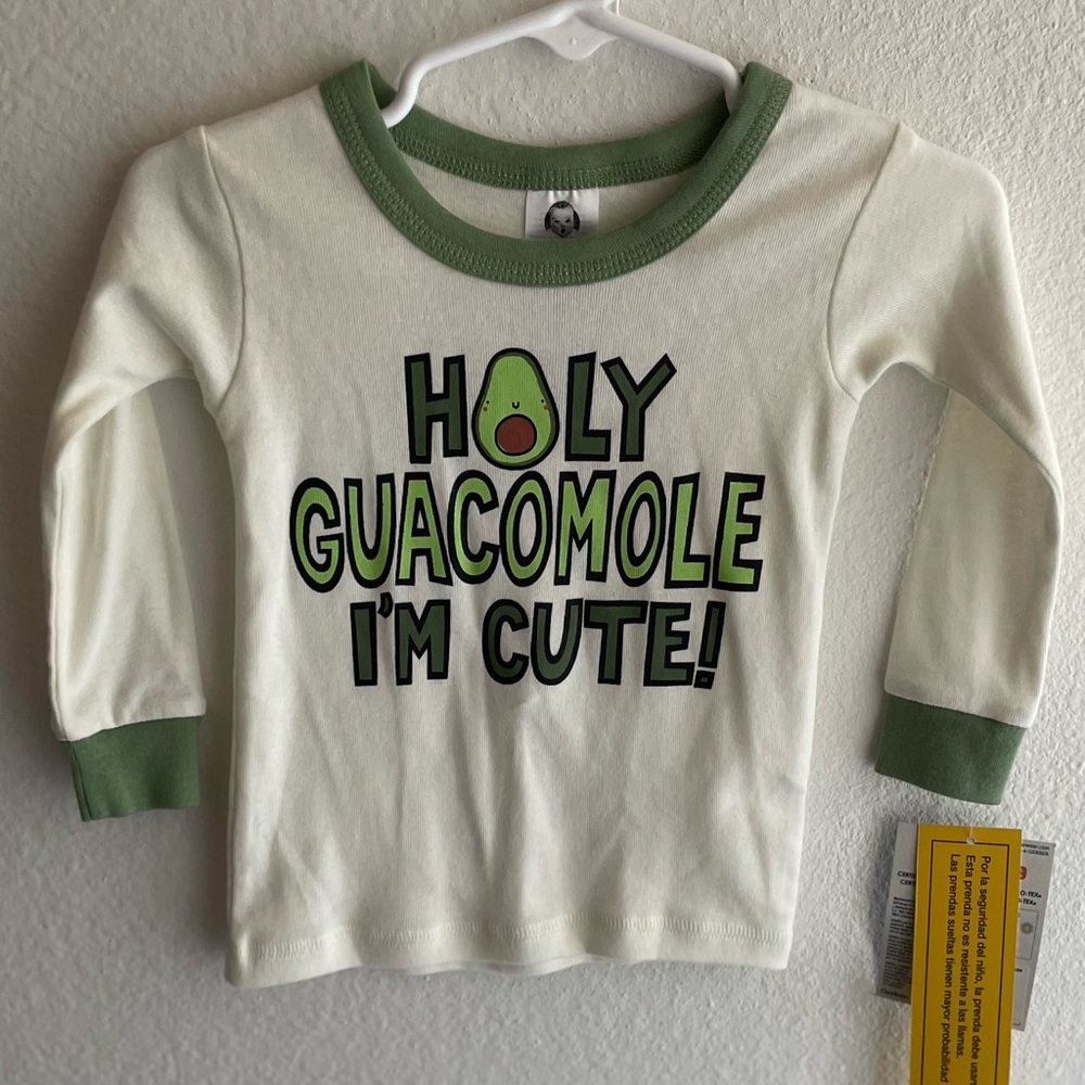 NWT Gerber pajama avocado shirt